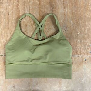Lululemon Energy Long-lined sports bra - chartreuse green